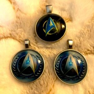 Lot of 3 Star Trek Pendants